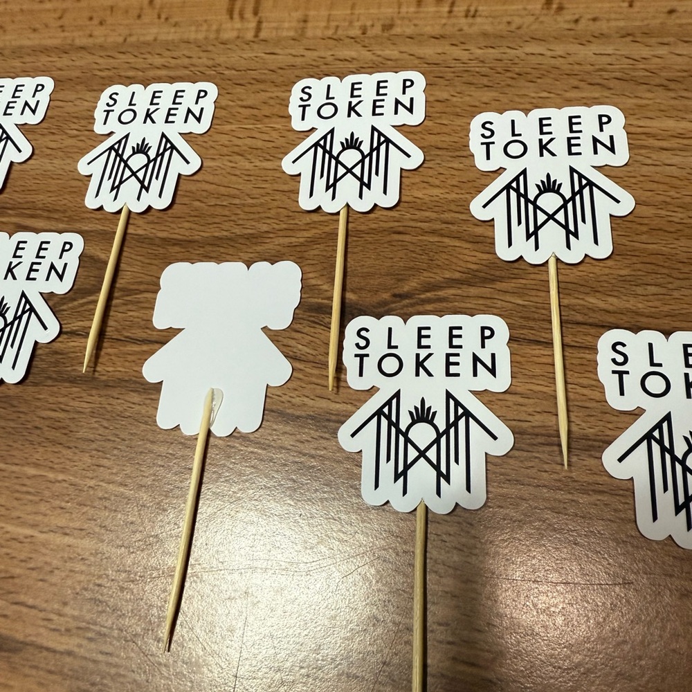 Sleep token party Cupcake Toppers